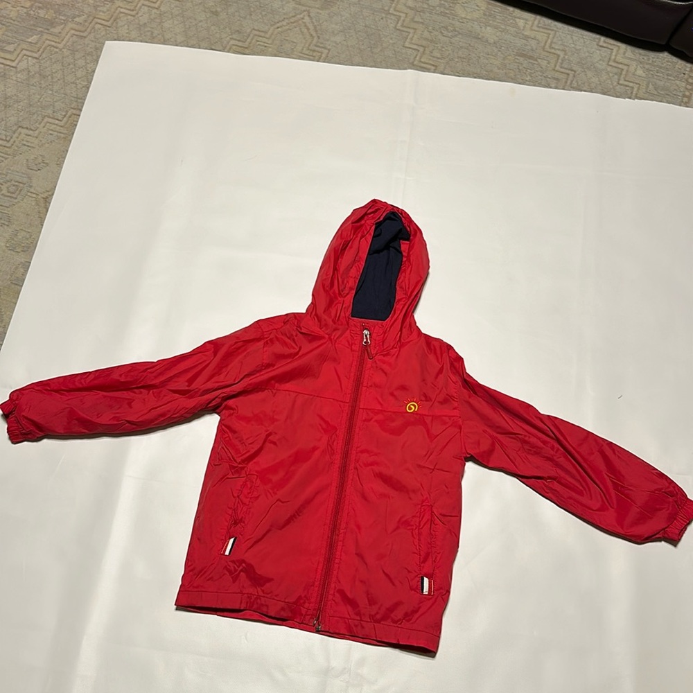 JINGLE BONGALA KIDS RAIN JACKET SIZE CHINESE 120 US 5T IN EXCELLENT CONDITION